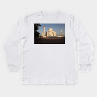 The Taj Mahal at Sunrise Kids Long Sleeve T-Shirt